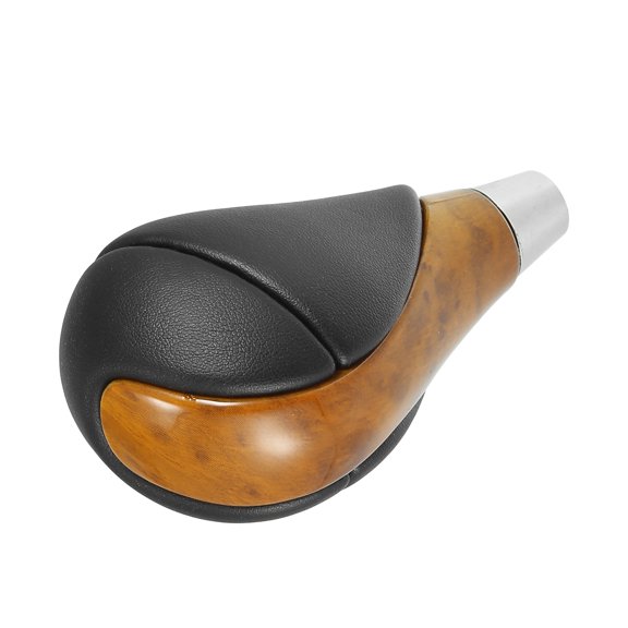Unique Bargains Automatic Gear Stick Shift Knob for Lexus ES350 2007-2015 Black Faux Leather Light Brown