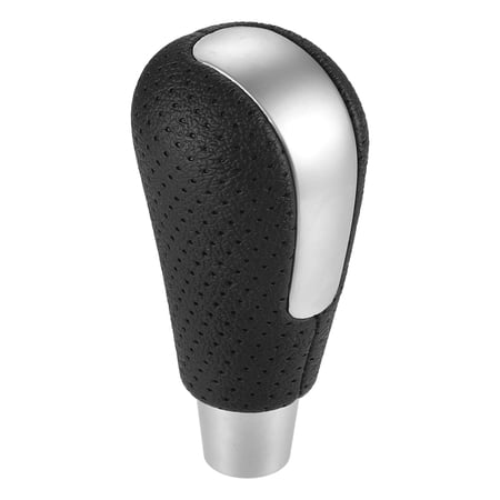 Unique Bargains Automatic Transmission Gear Shift Knob with Holes for Mazda 3 2009-2016 Matte Silver Tone