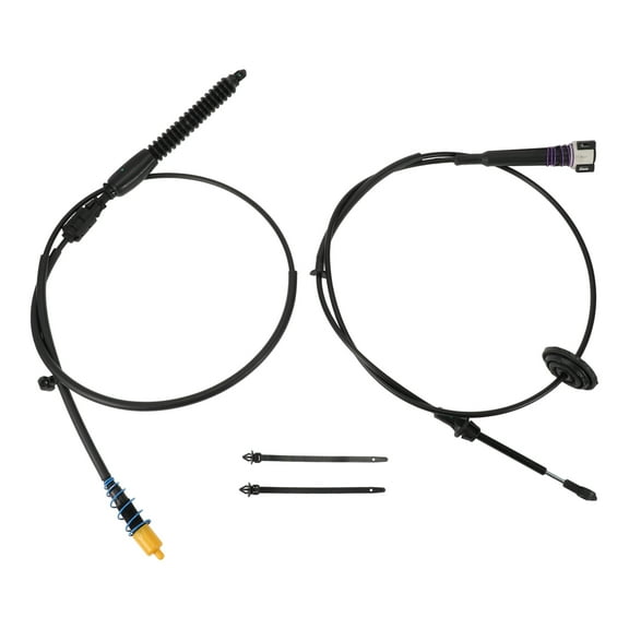 Unique Bargains Automatic Transmission Gear Shifter Cable for Chevrolet Silverado 1500 1999-2007 Auto Trans Gear Shift Control Lever Cable Metal Plastic Black