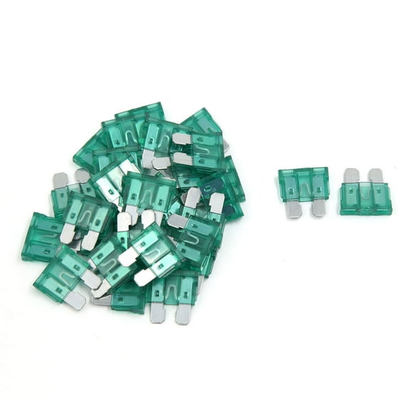 Unique Bargains Automotive Auto ATC Car Fuses 30A Green Replacements 30Pcs