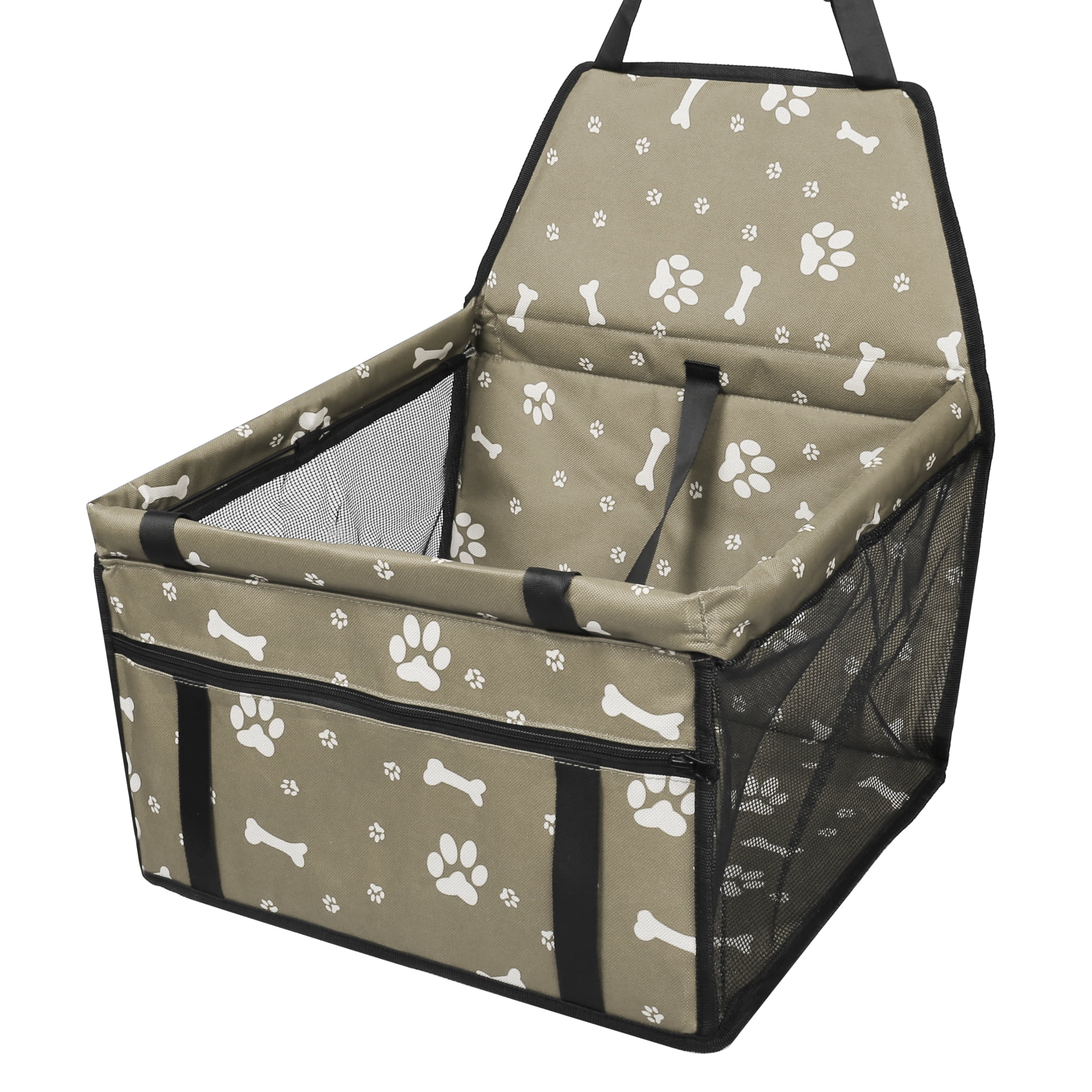 Unique Bargains Automotive Car Front Bucket Seat Cover Pet Booster Seats Protector Gray