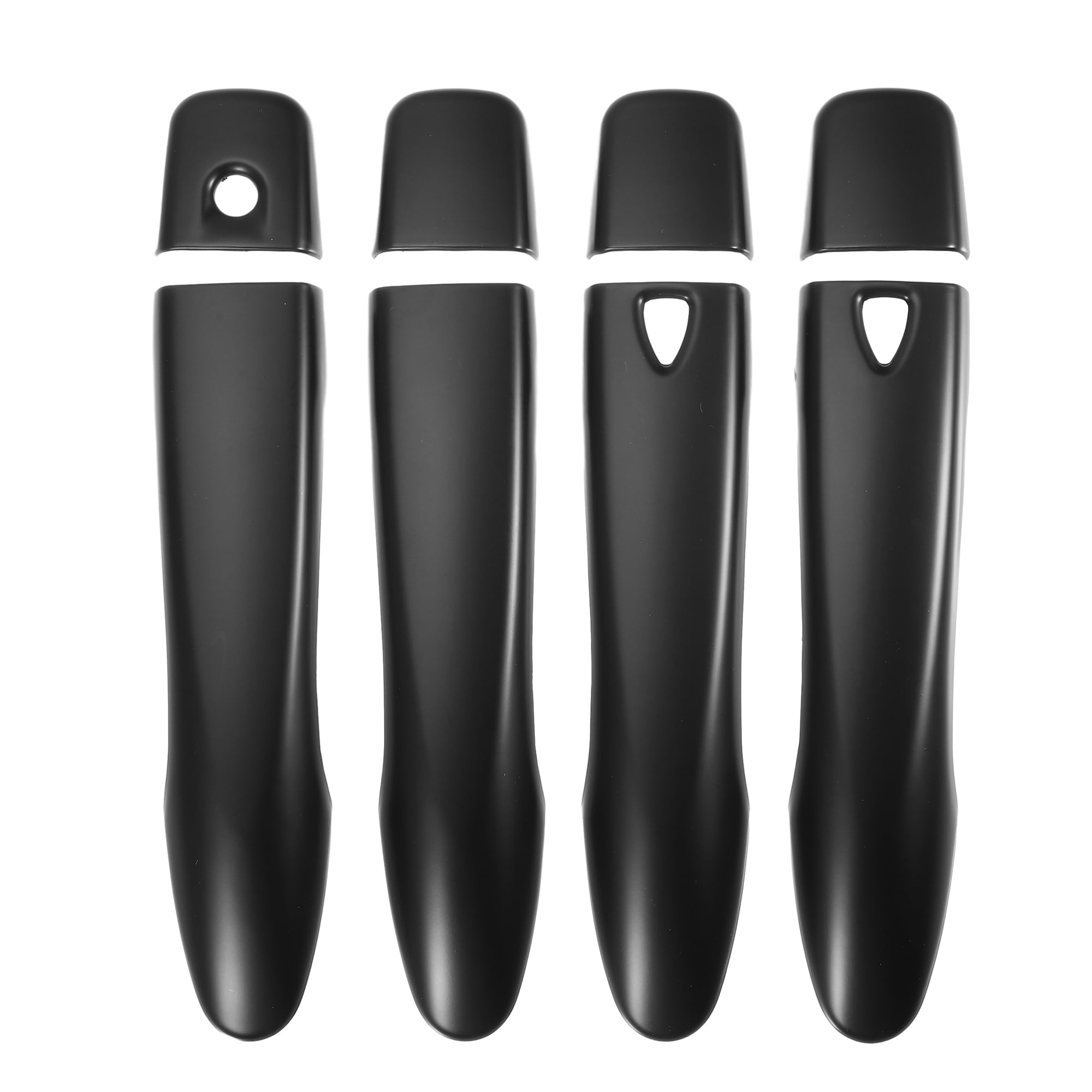 Unique Bargains Automotive Door Handle Cover Trim for Nissan Rogue 2014-2019 Matte Black