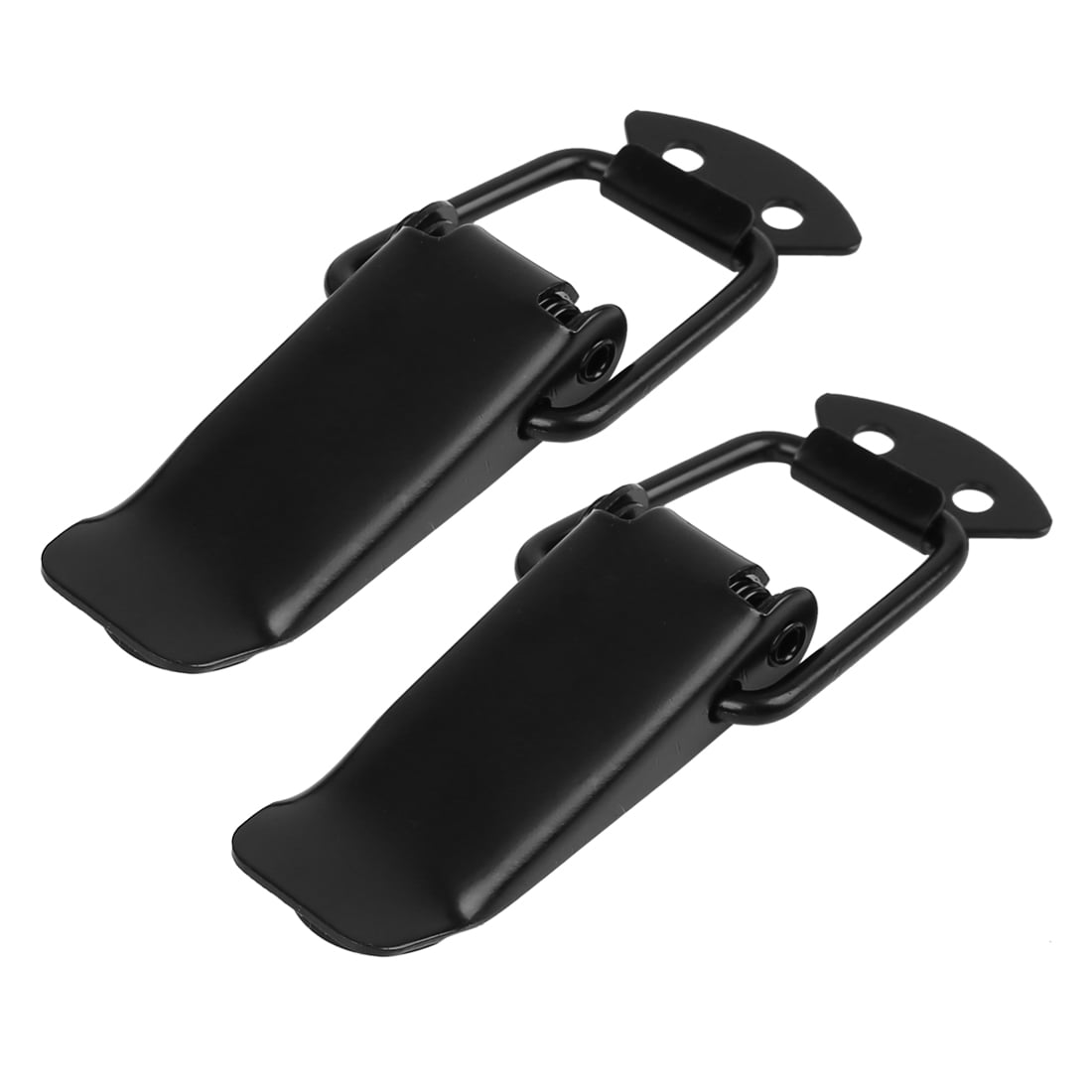 Unique Bargains Aviation Case Toolbox 3.5" Metal Pull Down Draw Latch Black 2pcs