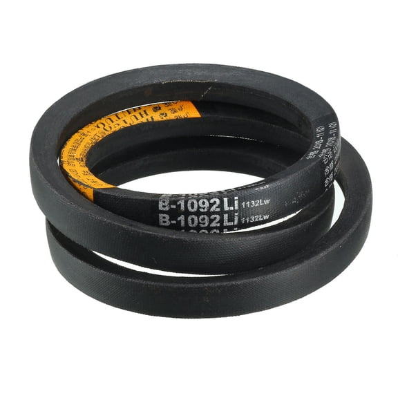 Uxcell B1092 Rubber Transmission Driving Belt V-Belt 17mm Width x 11mm Thickness