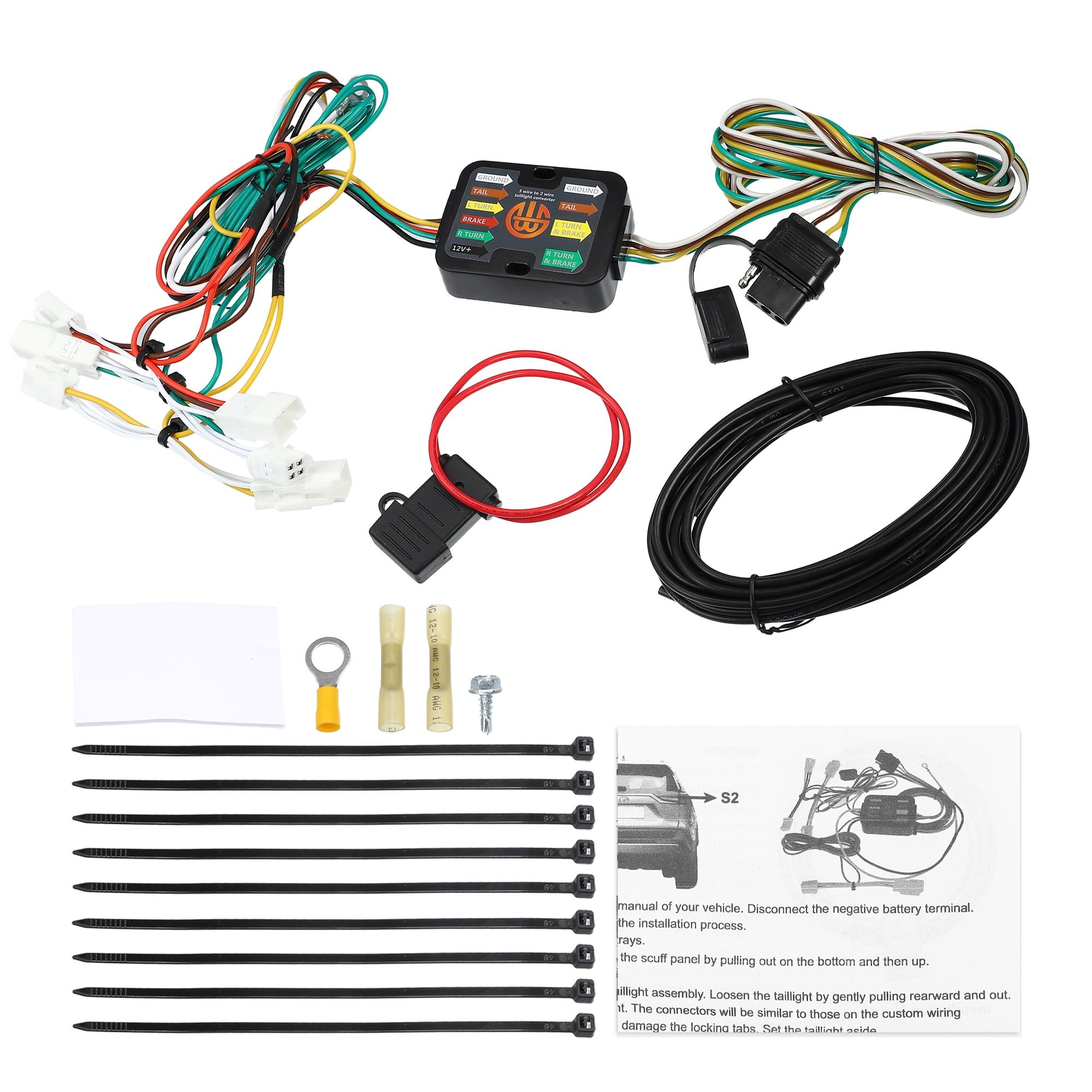 Unique Bargains BKDK56261 Vehicle Side 4-Pin Trailer Wiring Harness for Toyota Sienna