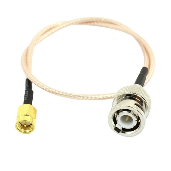 Unique Bargains BNC Male to SMA Male M/M Connector RG316 Coaxial Cable 35cm Length for Router