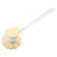 thumbnail image 1 of Unique Bargains Back Scrubber Double Side Long Handle Bath Brush Handle Brush for Bath Shower 14.96"x3.94"x3.15" White, 1 of 6