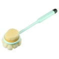 thumbnail image 1 of Unique Bargains Back Scrubber Double-sided Long Handle Bath Brush Handle Brush for Bath Shower 14.17"x3.54"x2.56" Green, 1 of 7