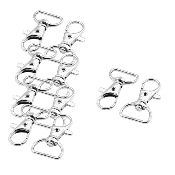 Unique Bargains Bag Clasps Pet Connector Lobster Swivel Trigger Clip Snap Spring Hook 10pcs