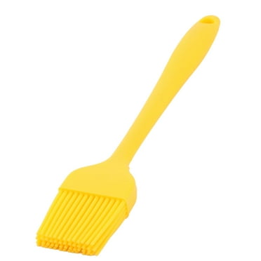Unique Bargains Bakery Silicone Cake Baking Tool Cream Basting Pastry Brush Yellow