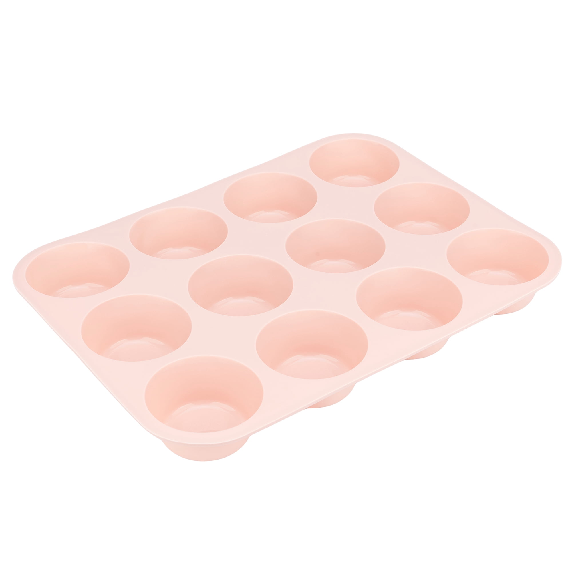 Unique Bargains Baking Pan 12-Cup Nonstick Silicone for Snack Baking Green 11.6"x8.6"