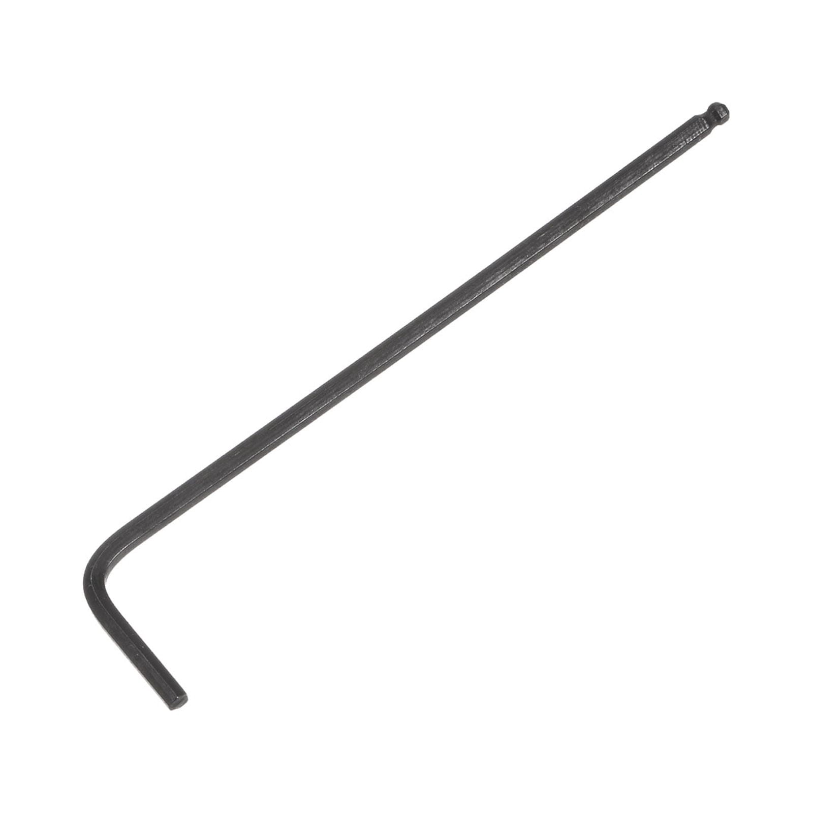 Unique Bargains Ball End Hex Key Wrench L Shaped Long Arm CR-V Black 3/32"