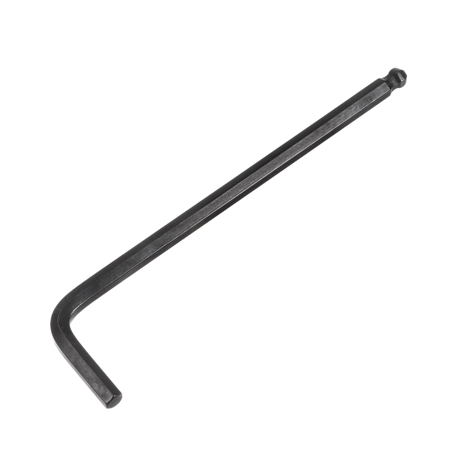 Unique Bargains Ball End Hex Key Wrench L Shaped Long Arm CR-V Black 6mm