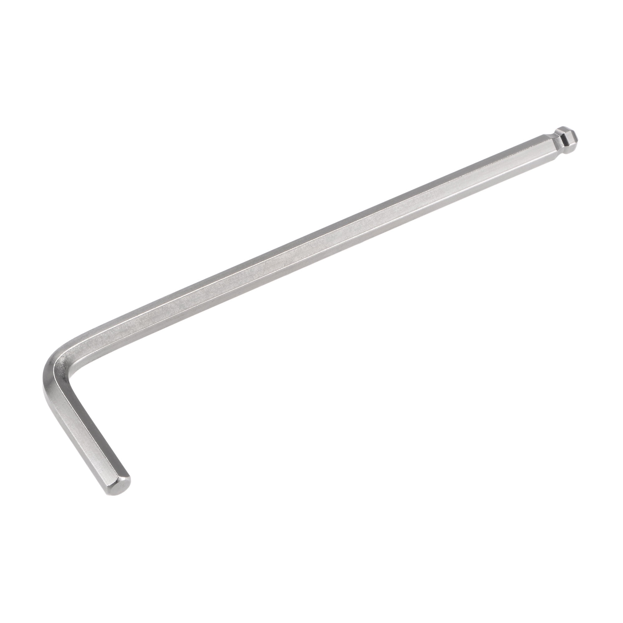 Unique Bargains Ball End Hex Key Wrench L Shaped Long Arm CR-V Silver 3/16"