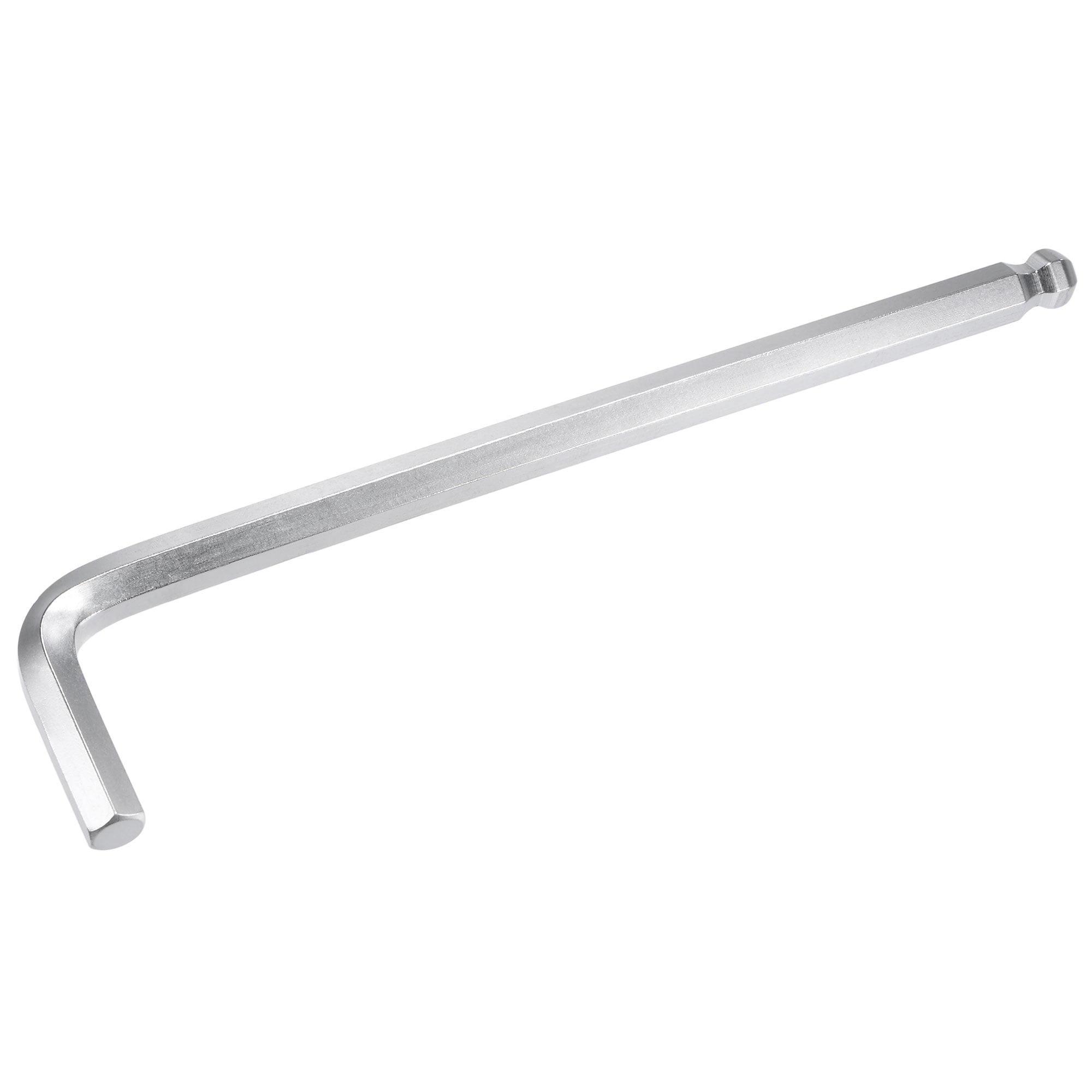 Unique Bargains Ball End Hex Key Wrench L Shaped Long Arm CR-V Silver 9.84"