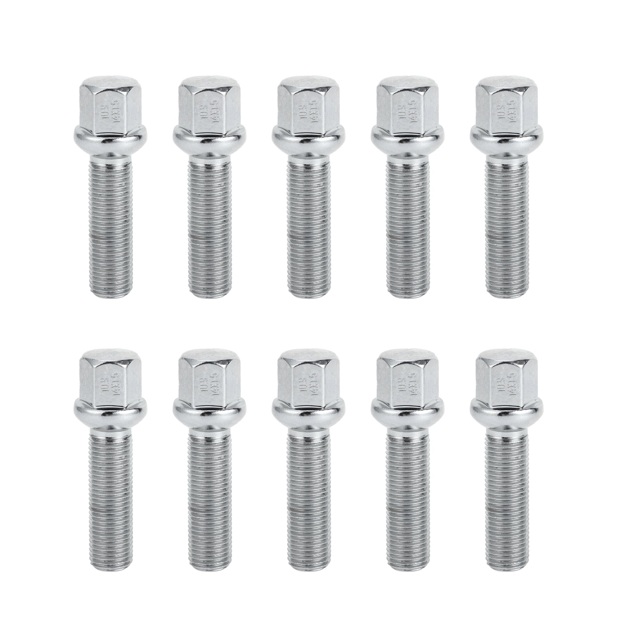 Unique Bargains Ball Seat Wheel Lug Bolt for Volkswagen M14x1.5 Pack of 10