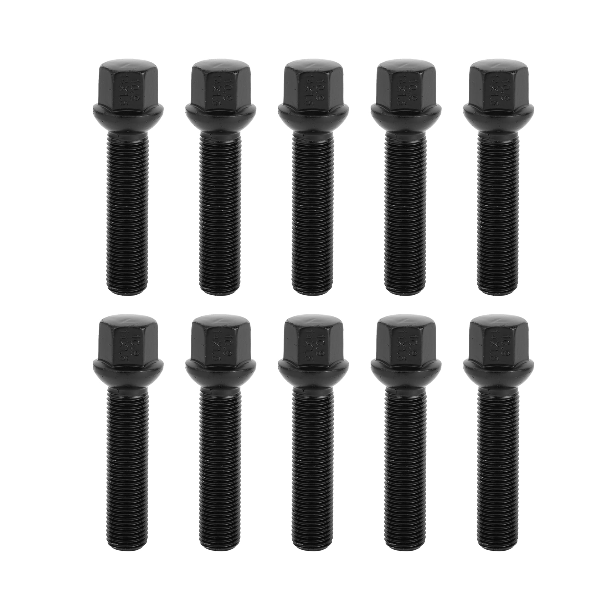 Unique Bargains Ball Seat Wheel Lug Bolt for Volkswagen and for Audi M14x1.5 10-Piece