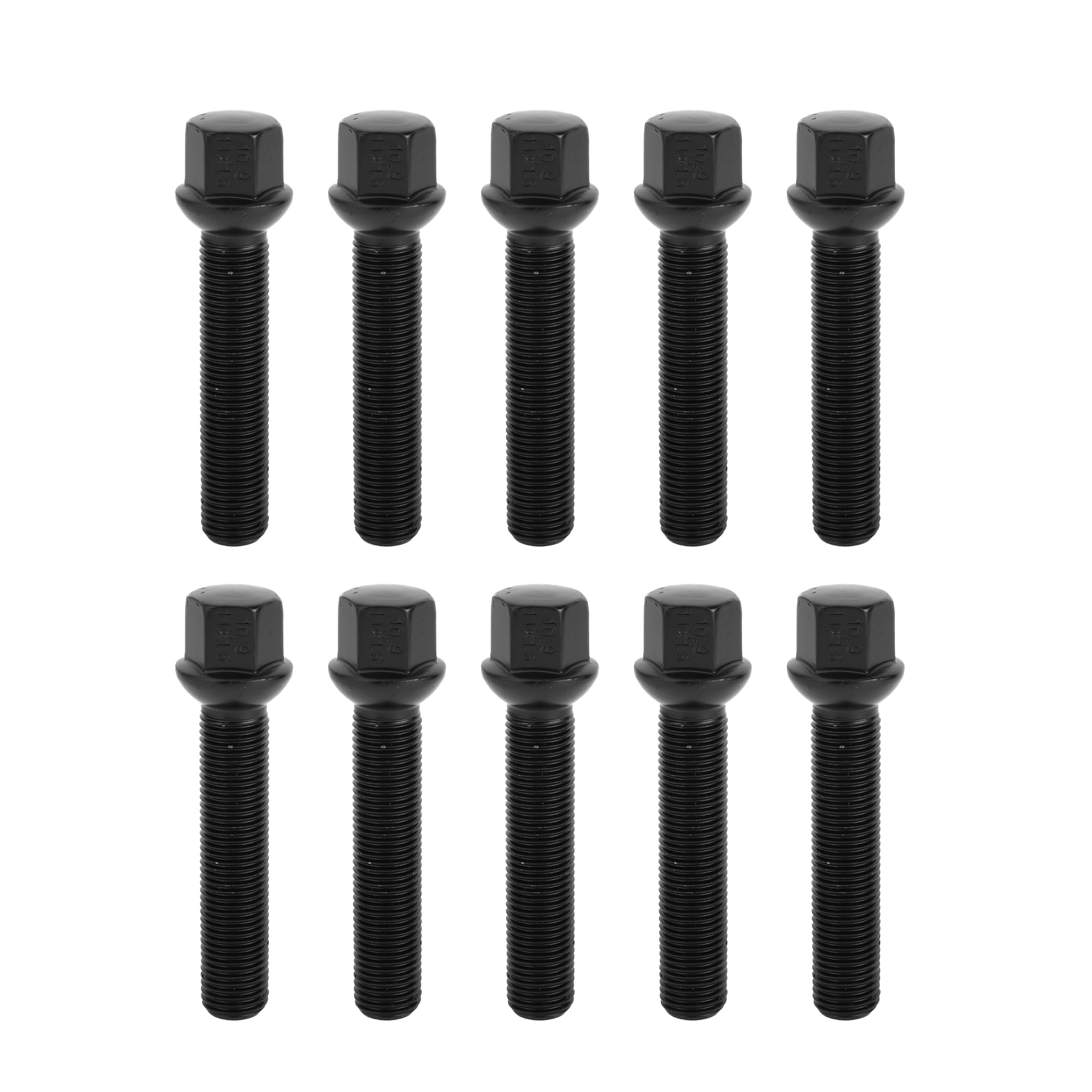 Unique Bargains Ball Seat Wheel Lug Bolt for Volkswagen and for Audi M14x1.5mm 10 Pieces