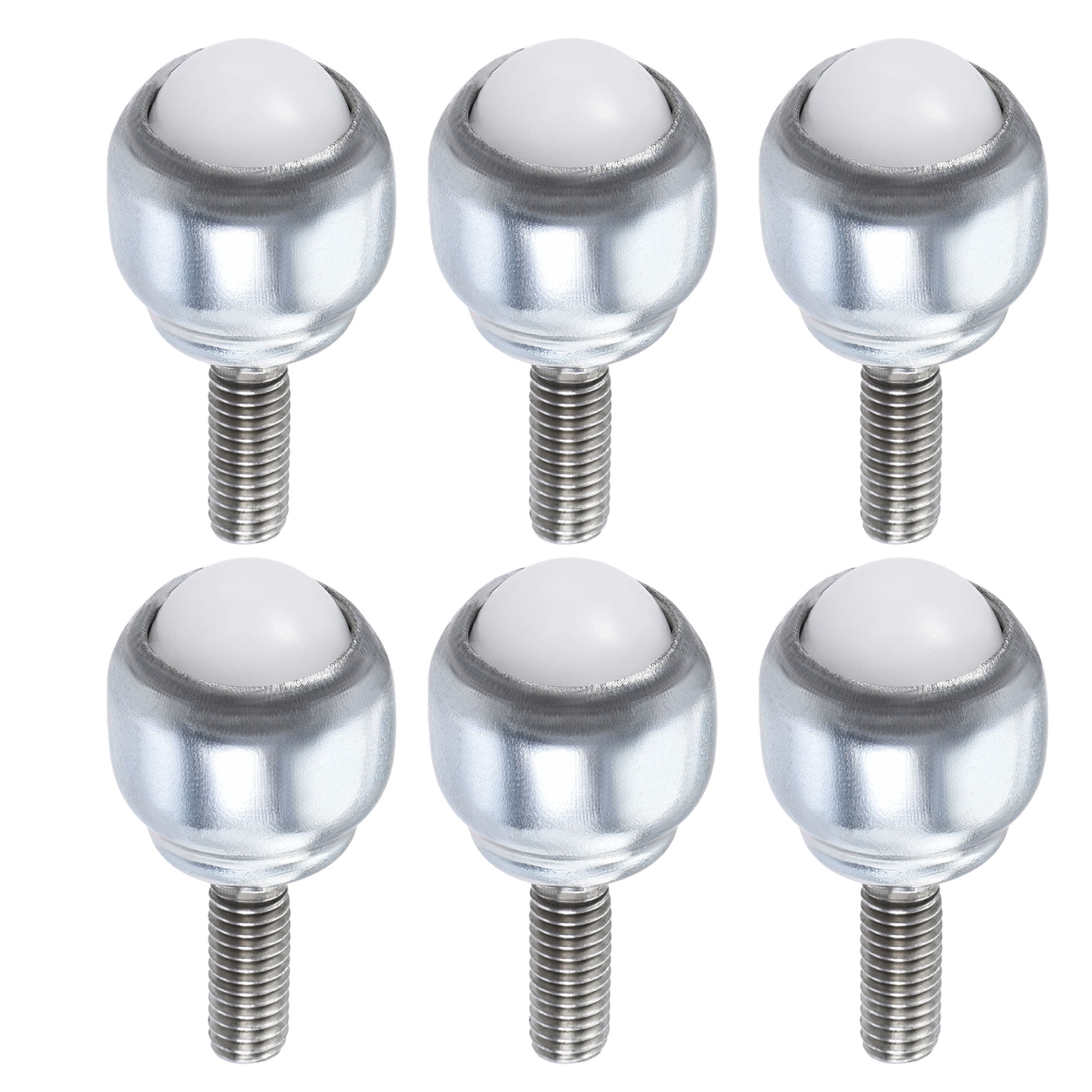 Unique Bargains Ball Transfer Bearing Unit Nylon Bolt-fixing Type 6pcs 12mm 17Lbs