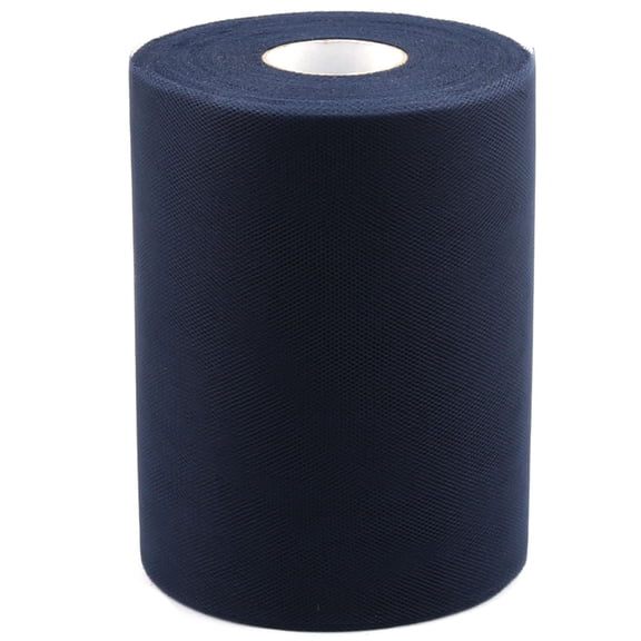 Unique Bargains Banquet Wedding Party DIY Tutu Gift Tulle Roll Spool Decor Navy Blue 100 Yards