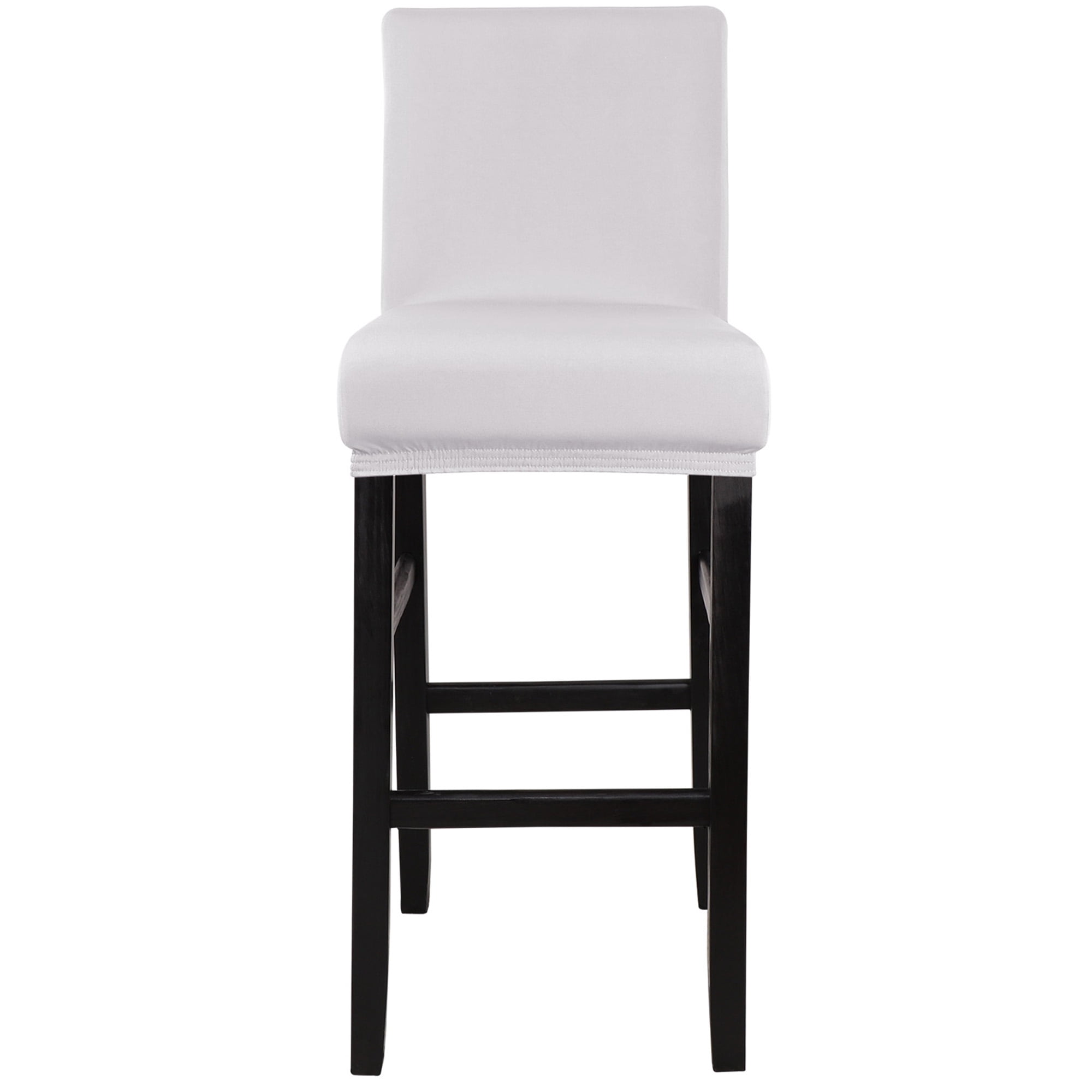 Unique Bargains Bar Stool Covers Counter Height Side Chair Slipcover Silver Grey 1 Pc