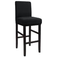 thumbnail image 1 of Unique Bargains Bar Stool Covers for Bar Counter Short Back Chair Slipcovers Black 1 Pc, 1 of 8