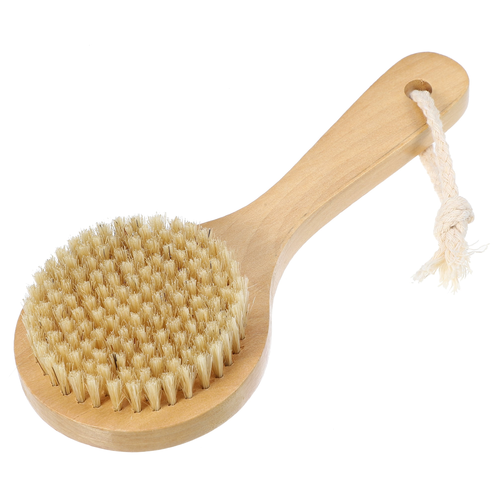 Unique Bargains Bath Brush Back Scrubber Wood for Shower with Short