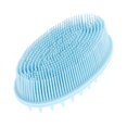 thumbnail image 1 of Unique Bargains Bath Brush Oval Back Scrubber Blue, 1 of 6