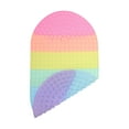 thumbnail image 1 of Unique Bargains Bath Mat Silicone Non Slip Bathtub Mat Bath Mats for Bathroom Machine Washable Shower Mat with Suction Cups Pressable Bubble Light Rainbow Color, 1 of 7