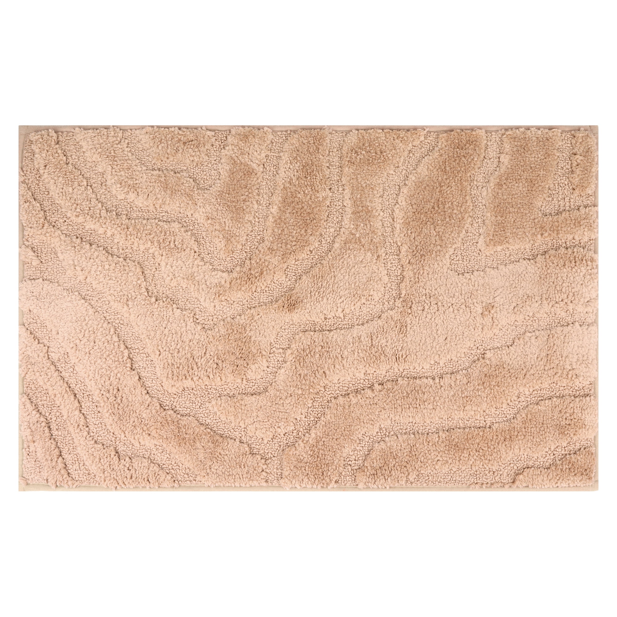 Unique Bargains Bath Rugs Non Slip Washable Soft Absorbent Mat Quick Dry Khaki 20" x 32"