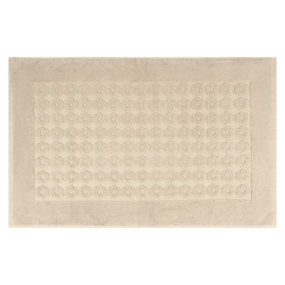 Unique Bargains Bath Rugs Towel Cotton Absorbent Hotel Shower Floor Mat Khaki 20" x 32"