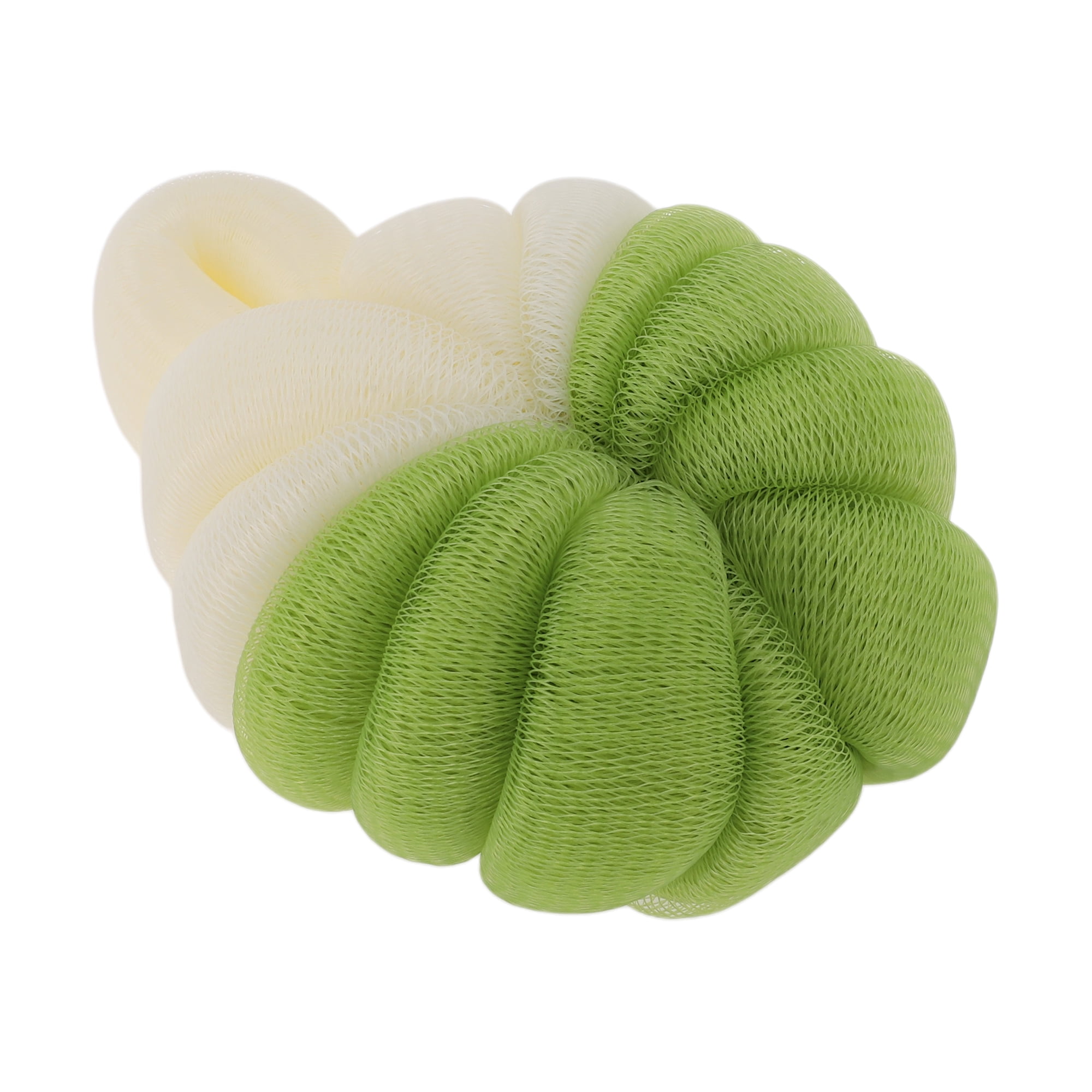 Unique Bargains Bath Shower Loofah Sponge Body Puffs 4.33"x3.74"x1.77" 1 Pc Green