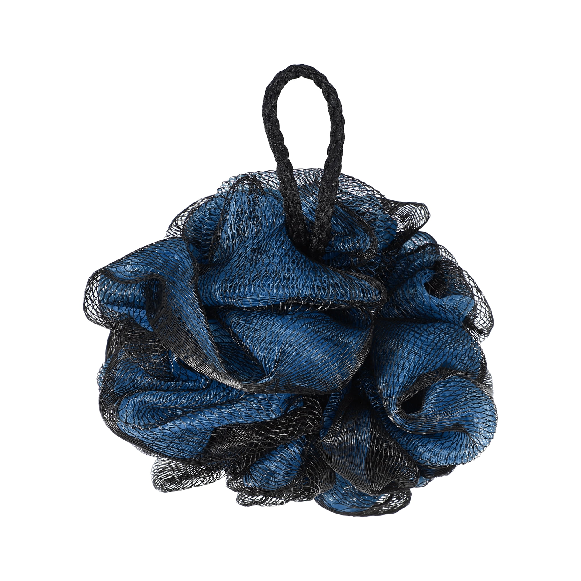 Unique Bargains Bath Shower Loofah Sponge Body Puffs Blue