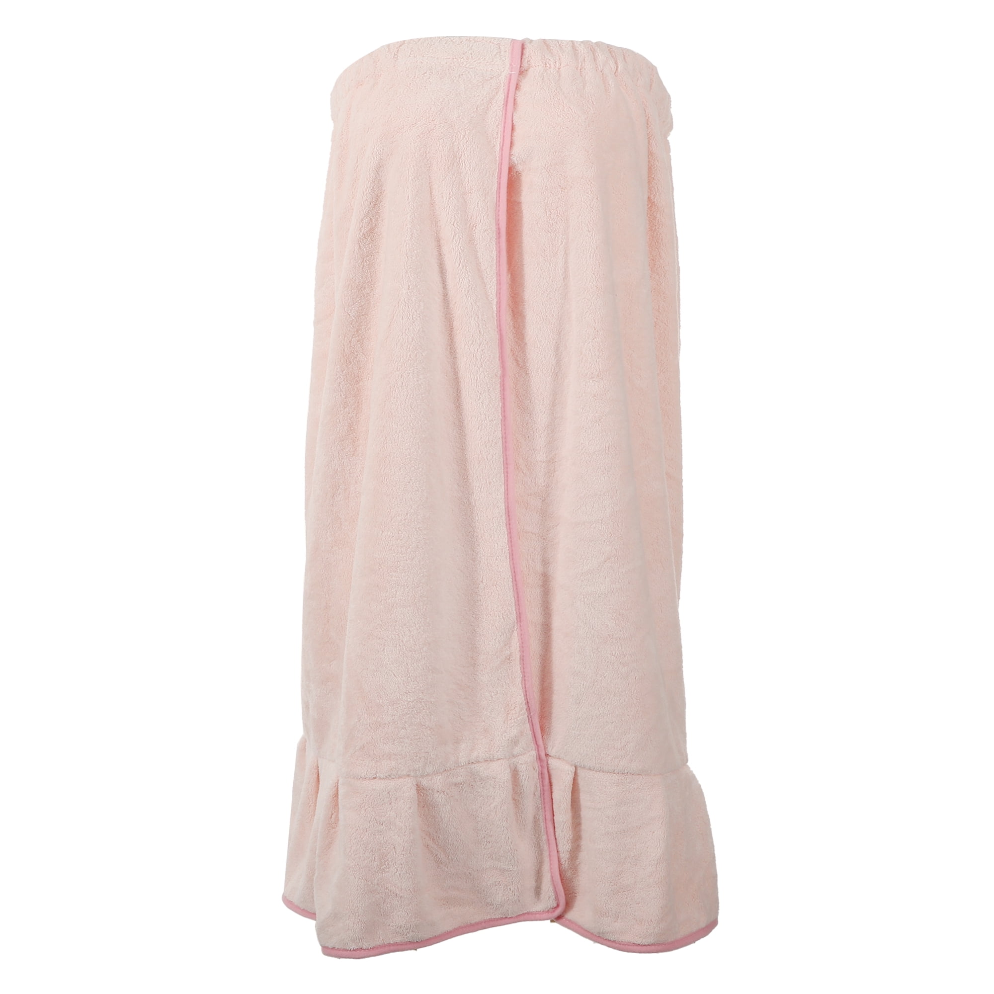 Unique Bargains Bath Wrap Towel for Women 1Pc Pink