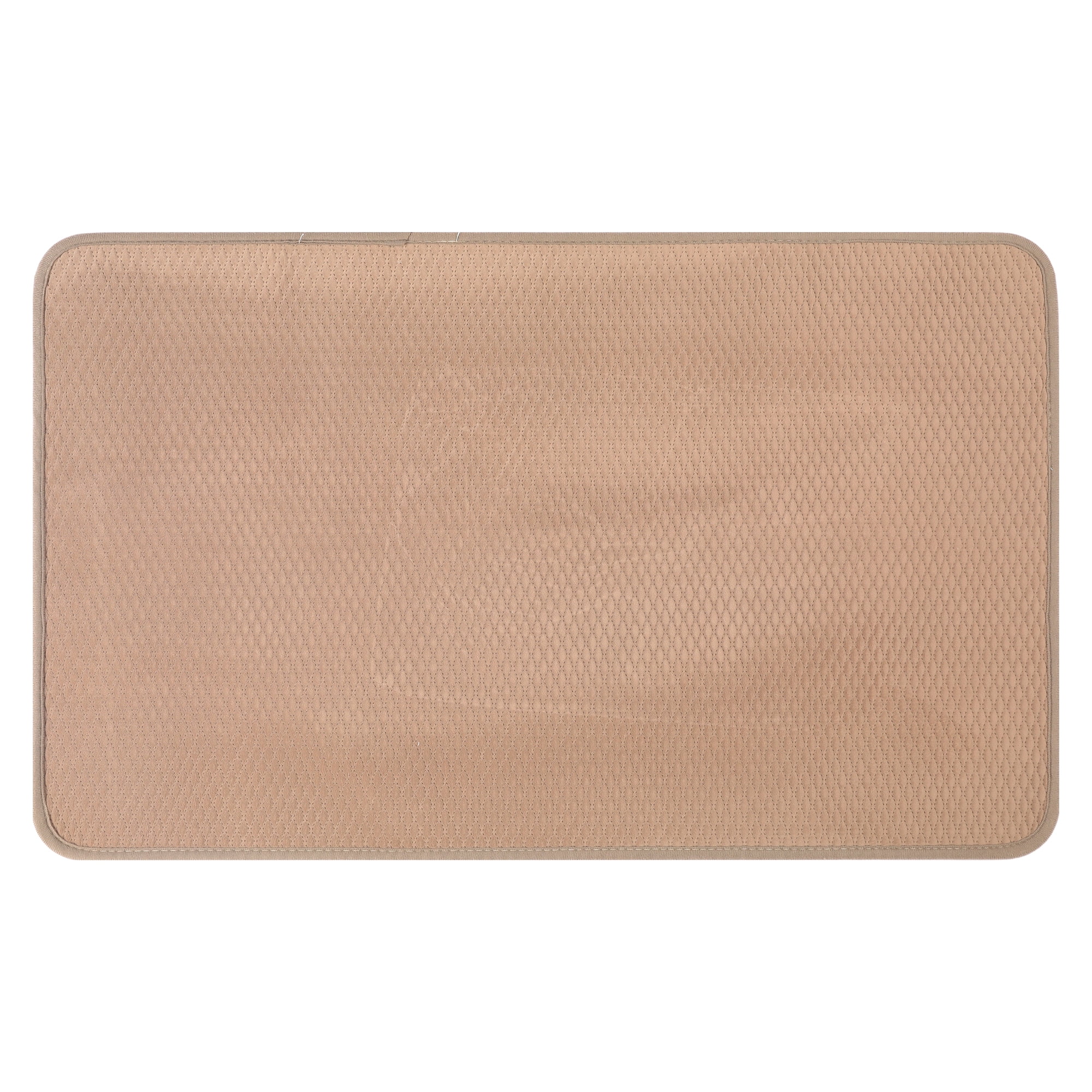 Unique Bargains Bathroom Mat Soft Absorbent Bath Rugs Brown 20" x 32"