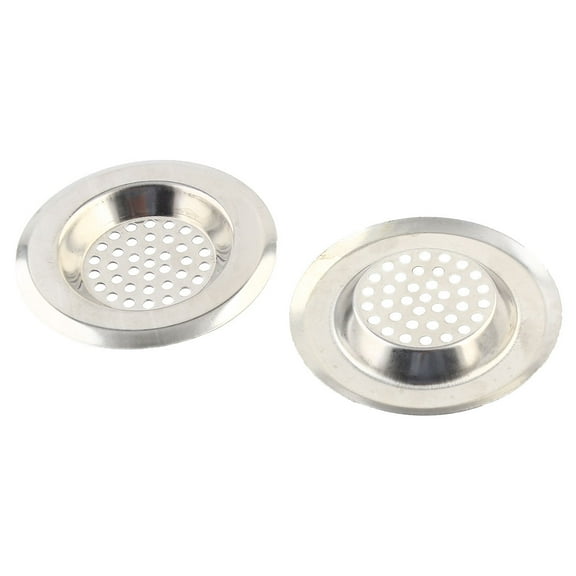 Unique Bargains Bathroom Round Metal Sink Basin Garbage Strainer Stopper 3.4cm Internal Dia 2pcs