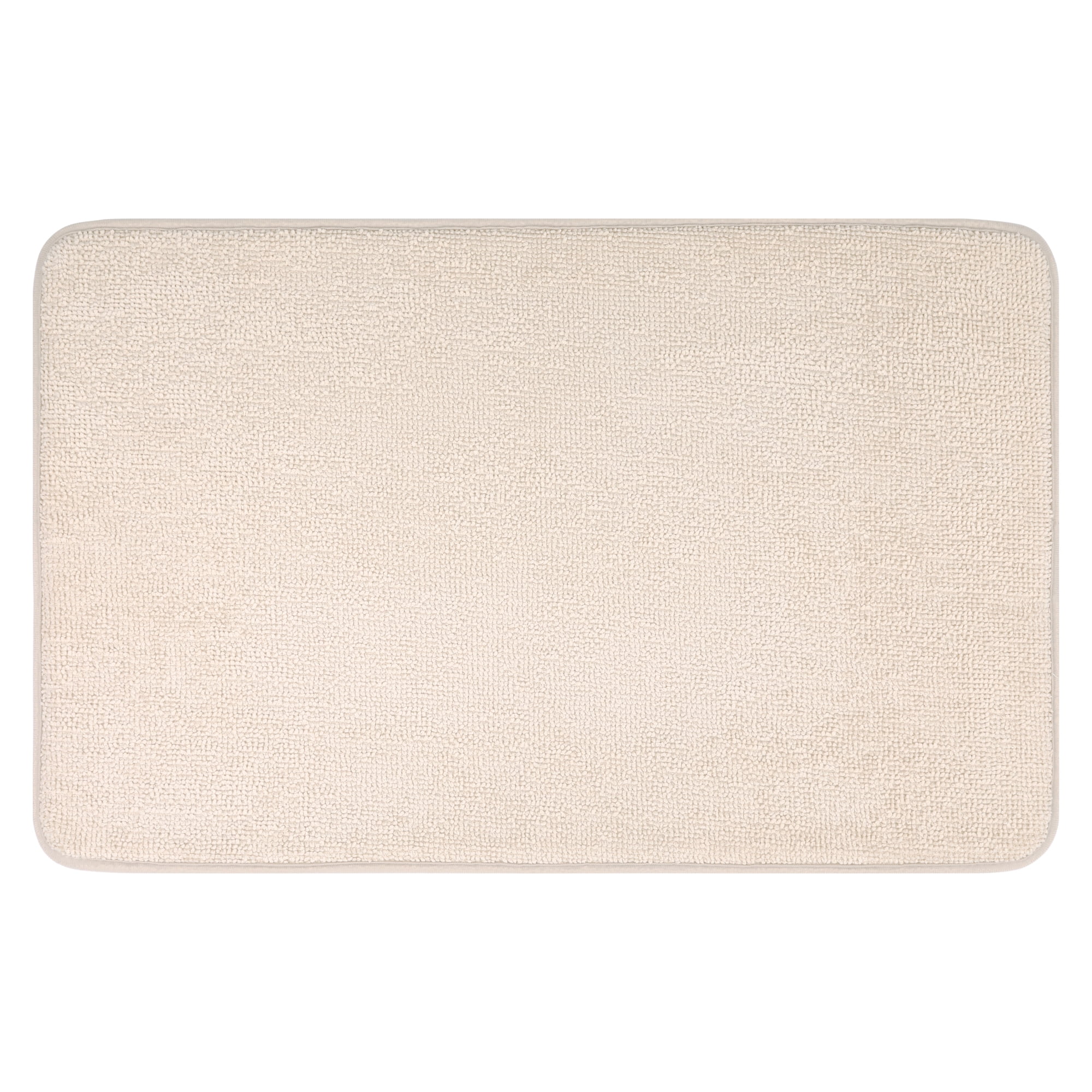 Unique Bargains Bathroom Rug Soft Non Slip Memory Foam Mat Khaki 20" x 32"