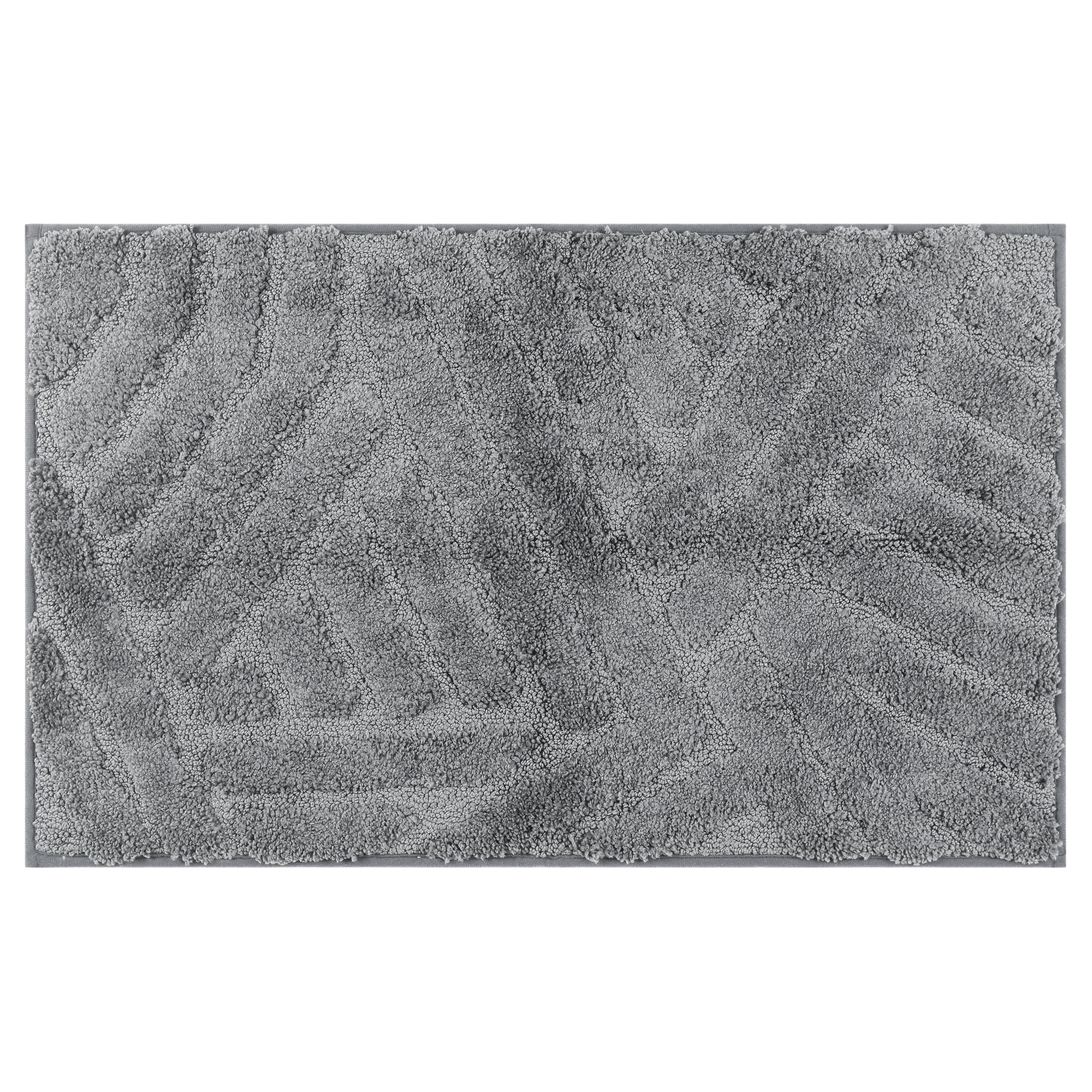 Unique Bargains Bathroom Rugs Non Slip Bath Mat Geometric Soft Mat