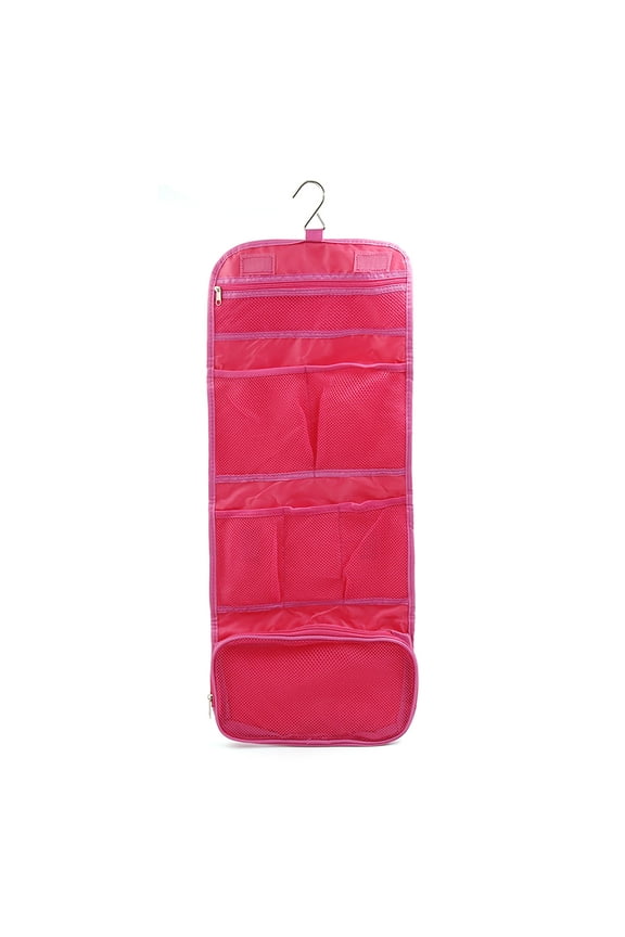 Hanging Organizer 7 Pockets Canvas Bag Pink