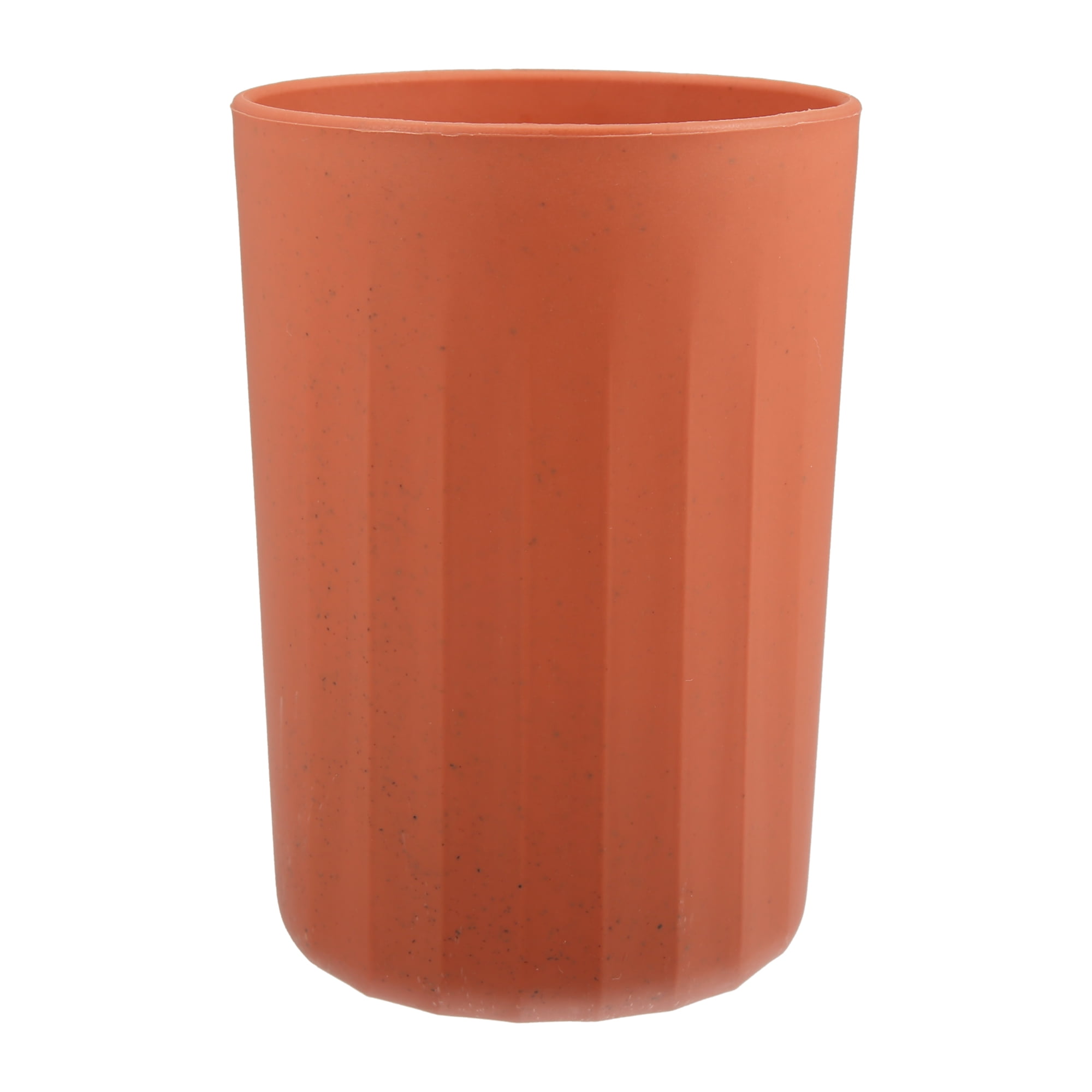 Unique Bargains Bathroom Tumbler with Smooth Lines Wheat Straw Cup for