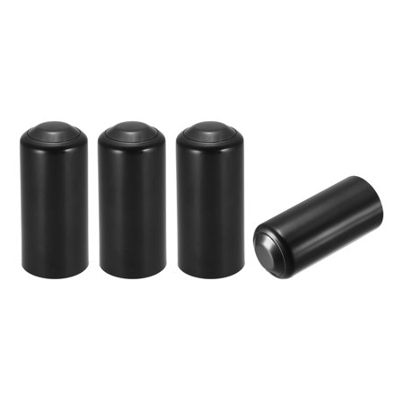 Unique Bargains Battery Cover Plastic Cup Cover for PGX24 SLX24 BETA58 Black 4Pcs