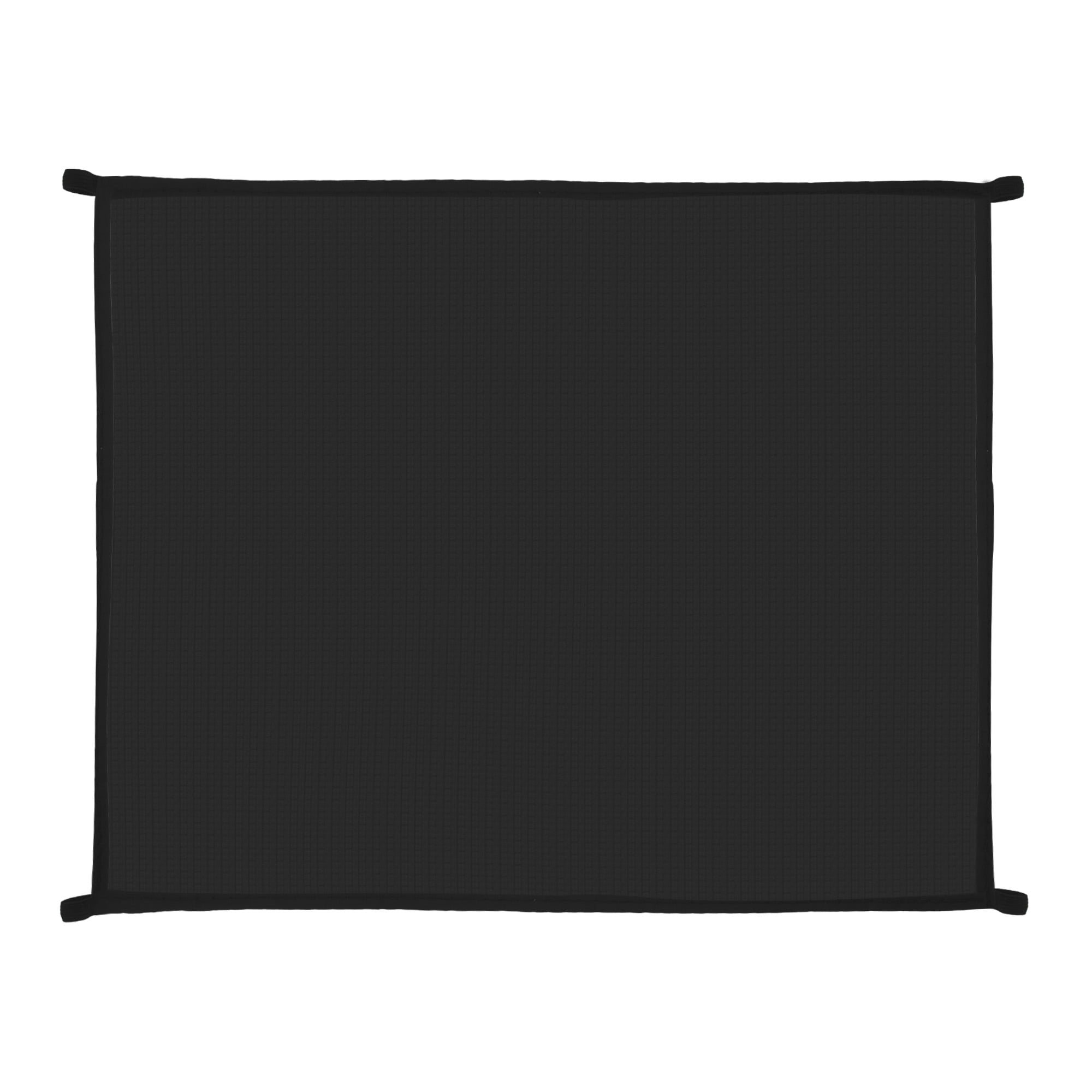 Unique Bargains Beach Blanket Beach Mat Lightweight Accessories Black 55.12"x59.06"