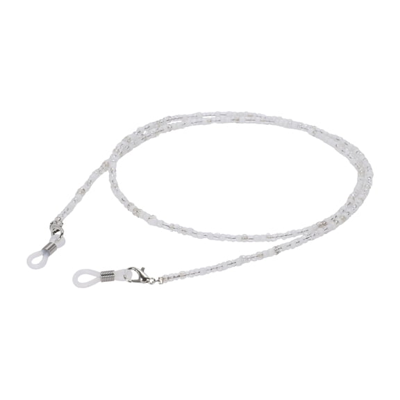 Unique Bargains Beaded Pattern Eyeglass Chain 1 Pc White