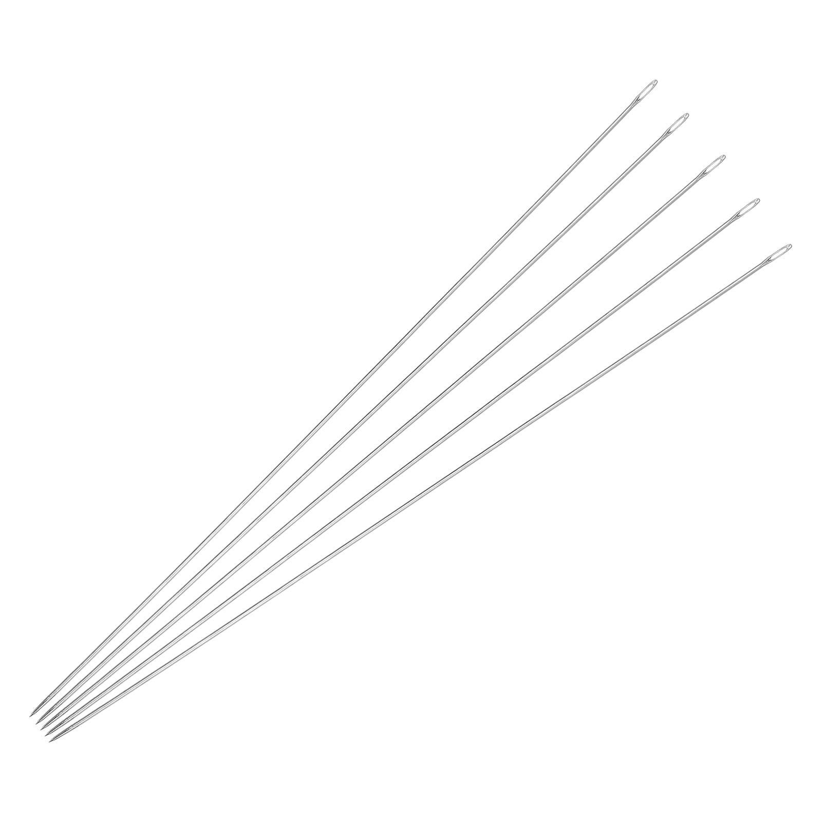 Unique Bargains Beading Needles Fine Thin Long Straight Sewing Embroidery Thread 0.7x120mm