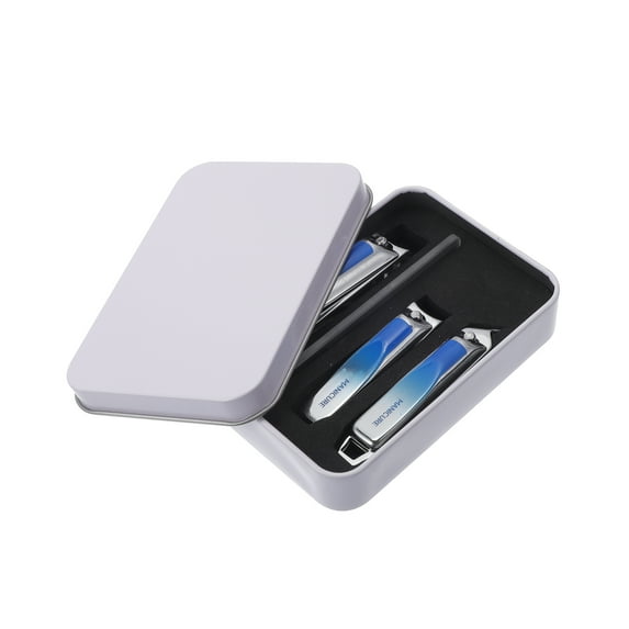 Unique Bargains Beautiful Box Nail Clipper Kit Gradient 1 Set Gradient Blue 4