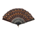 thumbnail image 1 of Unique Bargains Beautiful Sequins Folding Fan 1 Pc Orange, 1 of 5