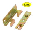 thumbnail image 1 of Unique Bargains Bed Hinge Rail Brackets Connecting Fittings 3.11" x 0.98" Screw Fixed 4 Sets, 1 of 5