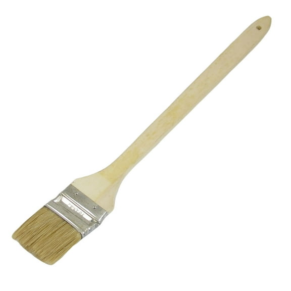 Unique Bargains Beige Bristle Straight Wood Handle Grip Paint Varnish Radiator Brush 2" Width