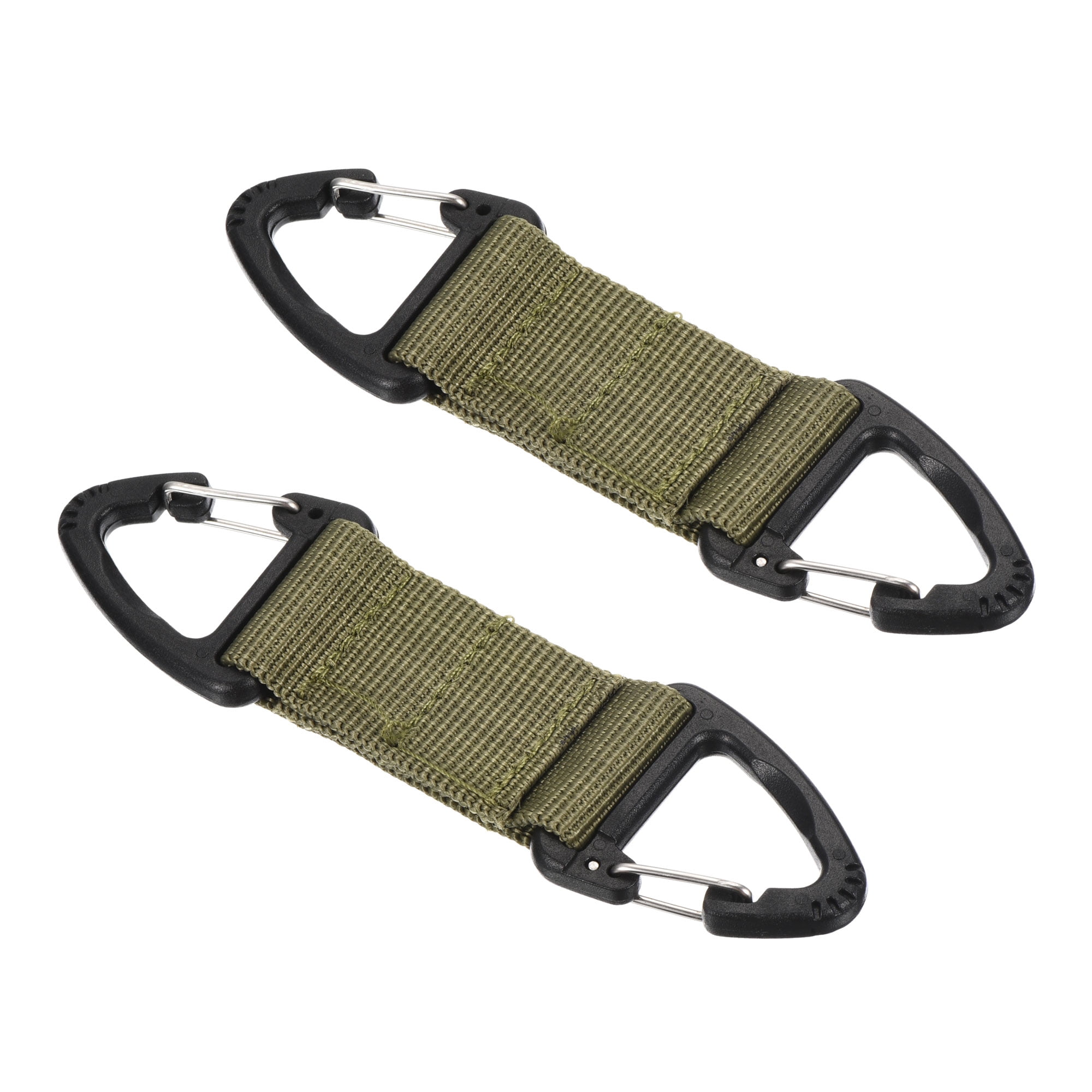 Unique Bargains Belt Keeper Key Clip and Hanging Buckle Keychain Green