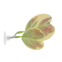 Unique Bargains Betta Fish Bed Hammock Pad with Suction Cup Betta Fish Supplies Aquarium Decor Yellow Pink